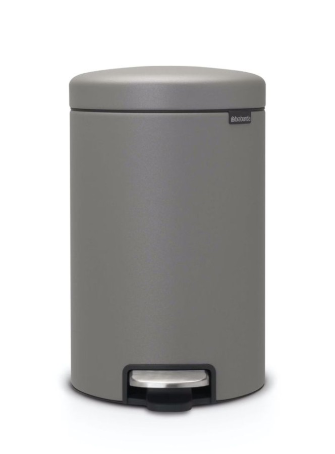 Brabantia Newlcon Pedaalemmer 12L Mineral Concrete Grey