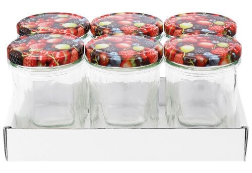 Tray Weckpotjes Glas 230ml A 6 Stuks