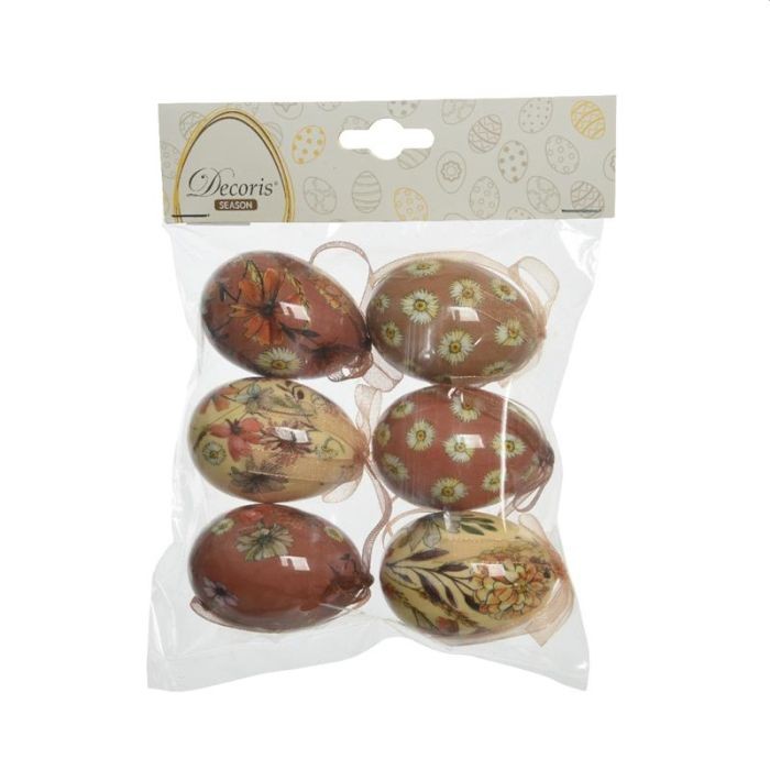 Decoris paas ei foam 4-h6 cm 6 stuks Decoris paas ei foam 4-h6 cm 6 stuks