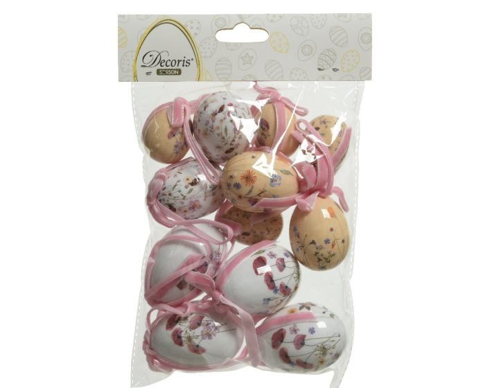 Decoris paas ei foam 4-h6 cm 12 stuks Decoris paas ei foam 4-h6 cm 12 stuks