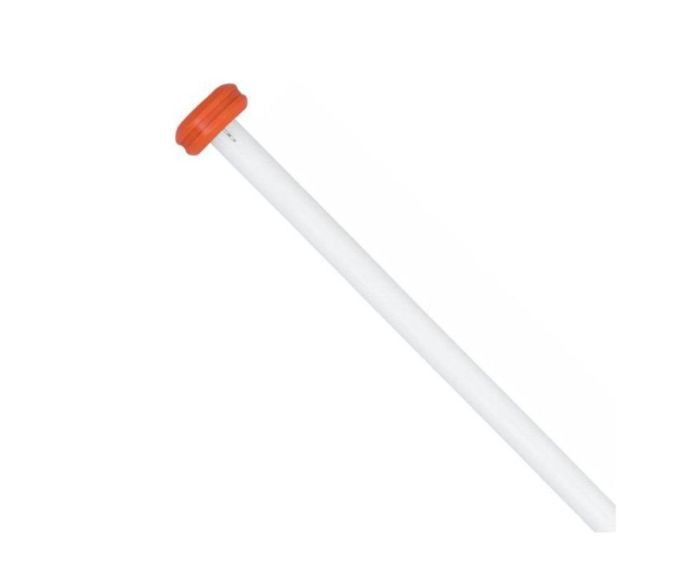 Vlaggenstok Aluminium 200Cm deelbaar Wit Met Oranje Vlaggenstok Aluminium 200Cm deelbaar Wit Met Oranje