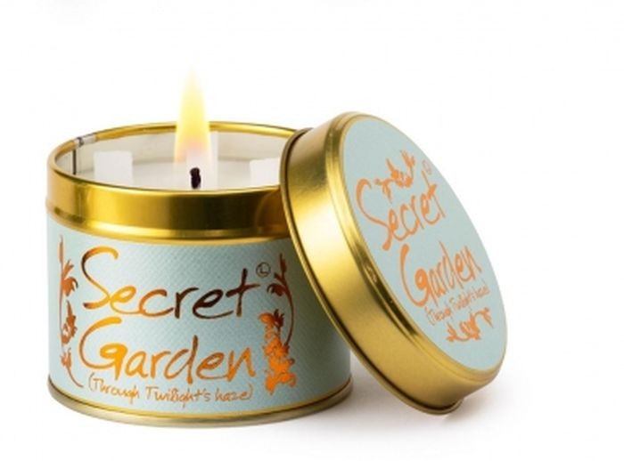 Lily Flame Geurkaars in blik-secret garden
