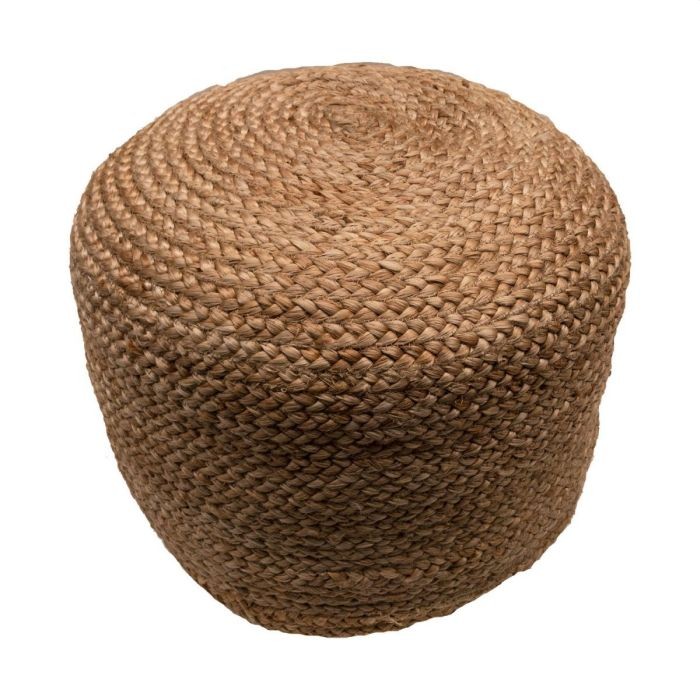 Poef Rond Jute Laag Model Naturel 50x30Cm Poef Rond Jute Laag Model Naturel 50x30Cm