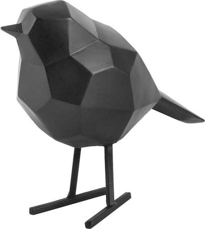 Statue Bird Small Matt Black Statue Bird Small Matt Black