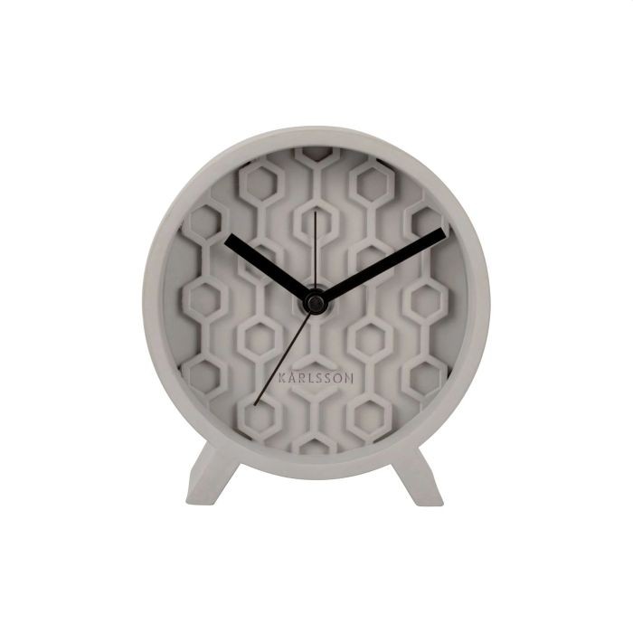 Karlson Alarm Clock Honeycomb L Grey Karlson Alarm Clock Honeycomb L Grey