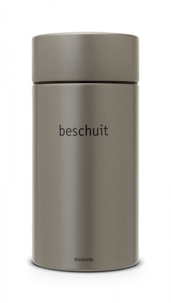 Brabantia Beschuitbus Met Lift 1.7 Liter Platinum