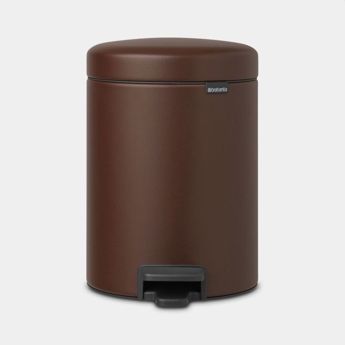 Brabantia newlcon pedaalemmer 5 liter mineral cosy brown Brabantia newlcon pedaalemmer 5 liter mineral cosy brown