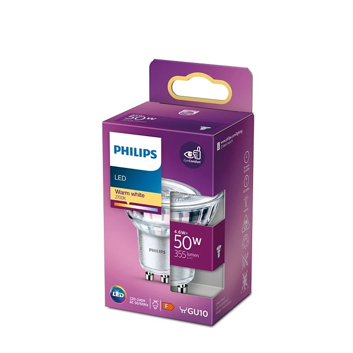 Philips Led lamp GU10 50W 355LM reflector