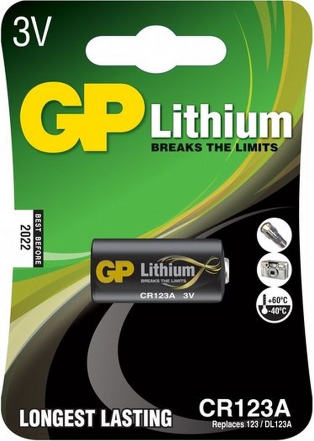 GP batterij CR123A GP batterij CR123A