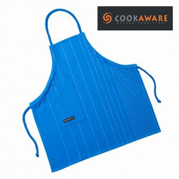 Cookaware Schort Kids Pinstripe Blauw Cookaware Schort Kids Pinstripe Blauw