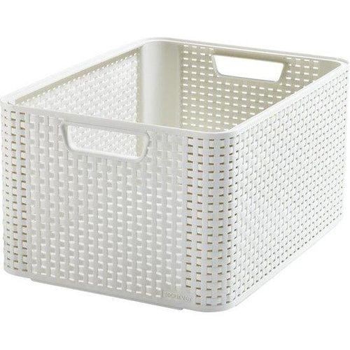 Curver Opbergmandje Rattan S Wit
