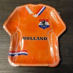 Bordjes Set Van 8 T-Shirt Oranje