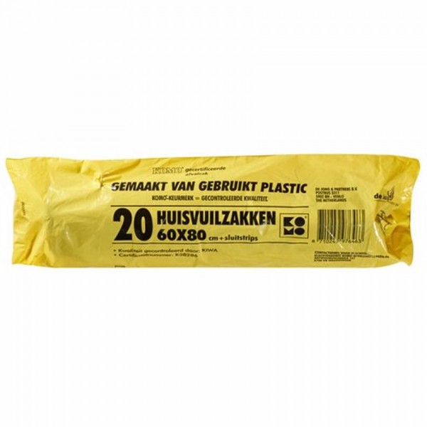 Komo afvalzakken 60x80cm 20 stuks Komo afvalzakken 60x80cm 20 stuks