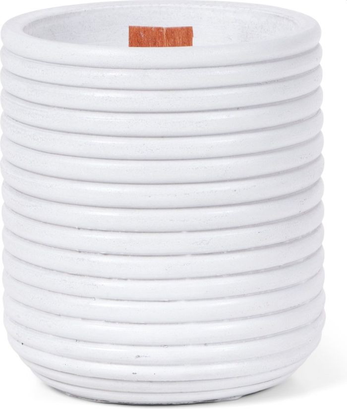 SENZA Wooden Wick Candle Ribble Light Grey