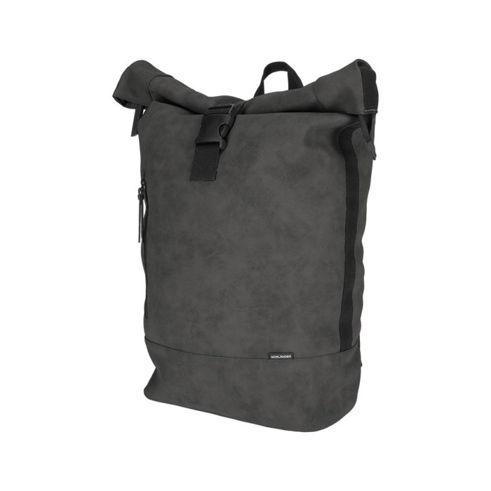 Norlander Rolltop Fietsrugzak 24L - Waterafstotend - Nubuck - 30 x 14 x 56 cm - Grijs