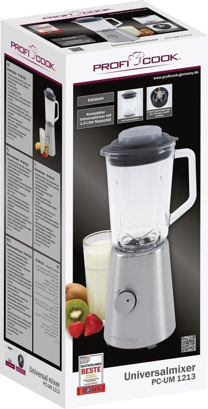 Profi Cook Blender Pc-um 1213 1 liter 500 watt Edelstaal