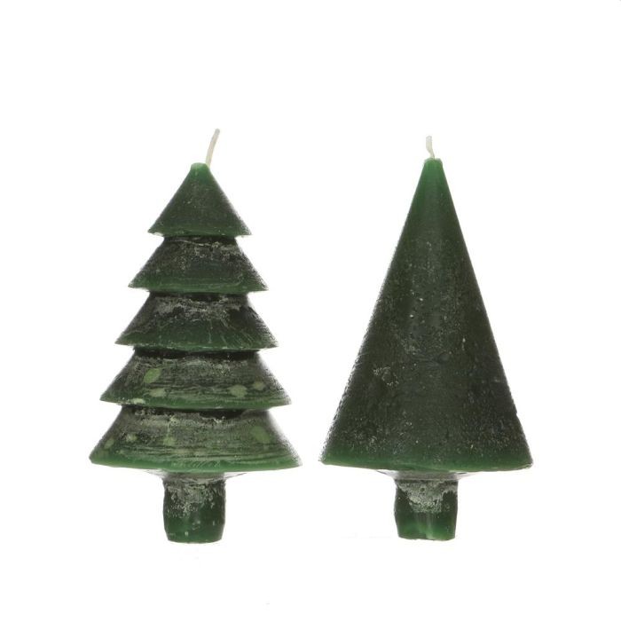 Kaars Boom Donker Groen 12X7Cm