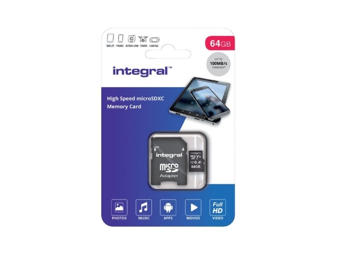 Integral geheugenkaart Micro V10 64GB