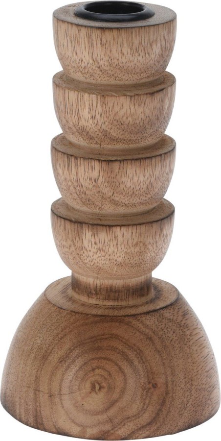Kandelaar Hout 15.5cm