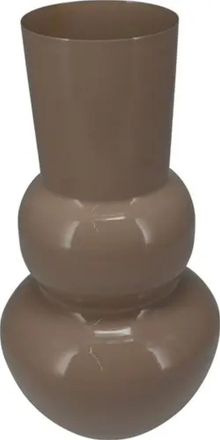 Vaas Zink 16x30cm Zand Shiny