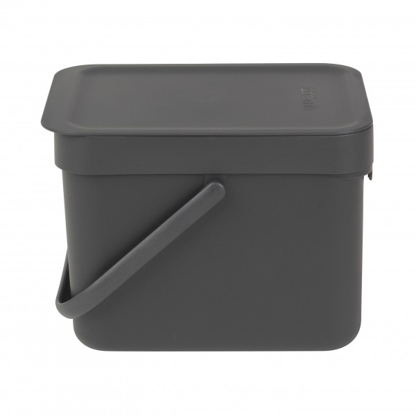 Brabantia Sort & Go Afvalemmer 6 Liter Grijs