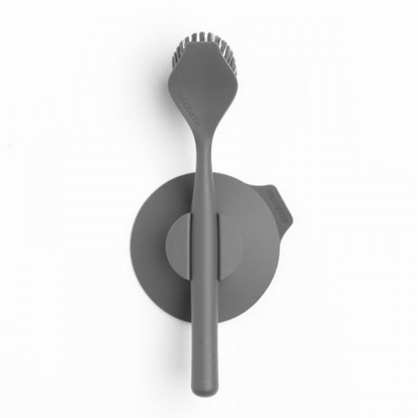 Brabantia Sinkside Afwasborstel Met Zuignaphouder - Donkergrijs Brabantia Sinkside Afwasborstel Met Zuignaphouder - Donkergrijs