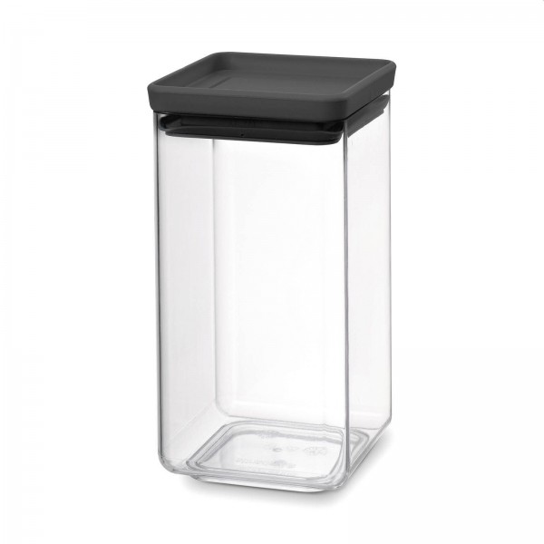 Brabantia Tasty+ voorraadbus 1.6 liter donkergrijs Brabantia Tasty+ voorraadbus 1.6 liter donkergrijs