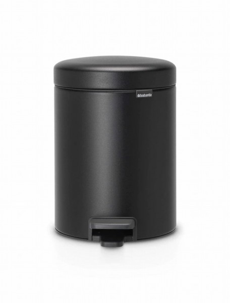 Brabantia NewIcon pedaalemmer 5 liter mineral moonlight black Brabantia NewIcon pedaalemmer 5 liter mineral moonlight black