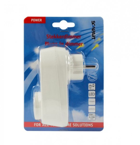 Scanpart universele stekkerdimmer LED 5-150W
