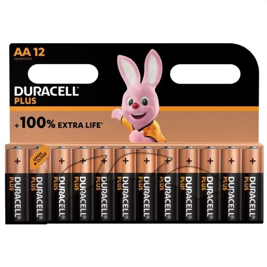 Duracell alkaline plus batterijen aa 12-pack Duracell alkaline plus batterijen aa 12-pack
