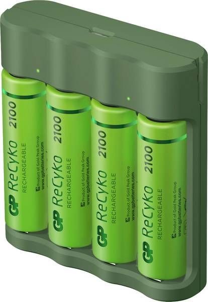 GP USB-lader 4xAA 2100mAh GP USB-lader 4xAA 2100mAh