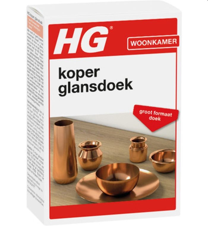 HG koper glans poetsdoekjes HG koper glans poetsdoekjes