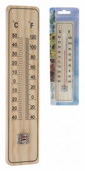 Thermometer Hout 25cm