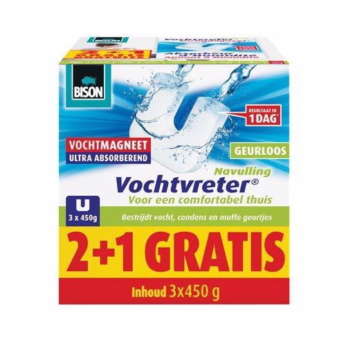 Bison vochtvreter magneet 2+1 Bison vochtvreter magneet 2+1