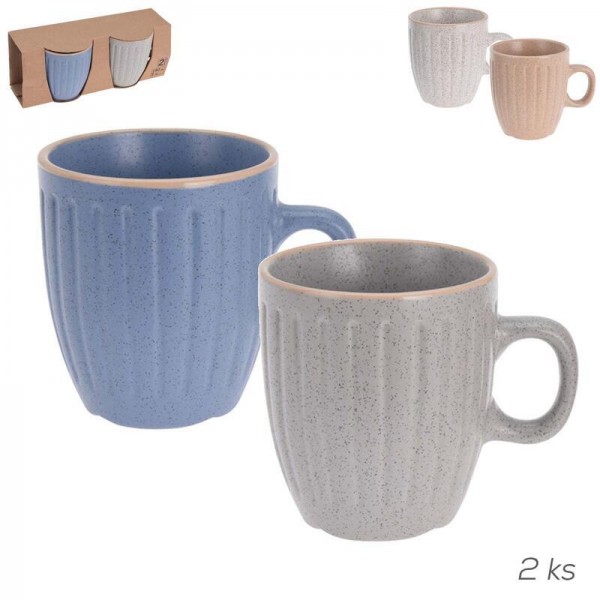 Beker aardewerk set van 2 Beker aardewerk set van 2