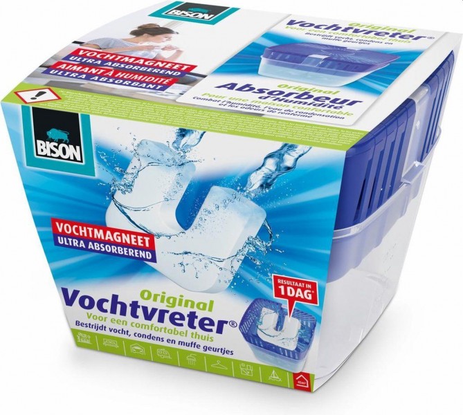 Bison vochtvreter plus magneet 10 stuks Bison vochtvreter plus magneet 10 stuks