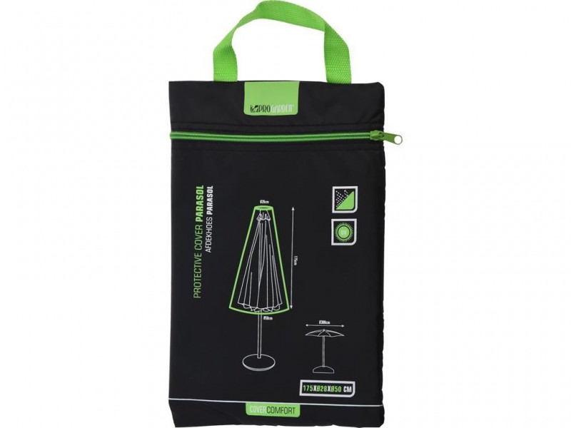 Afdekhoes parasol zwart 175x50x28cm Afdekhoes parasol zwart 175x50x28cm