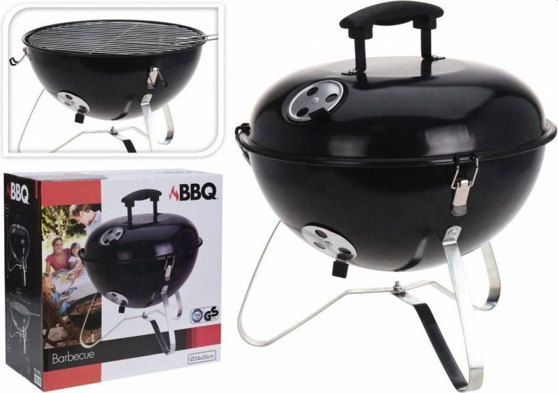Barbecue bolvormig 37cm zwart Barbecue bolvormig 37cm zwart