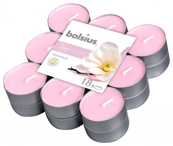 Bolsius True Scents geurtheelicht 18 stuks magnolia roze Bolsius True Scents geurtheelicht 18 stuks magnolia roze