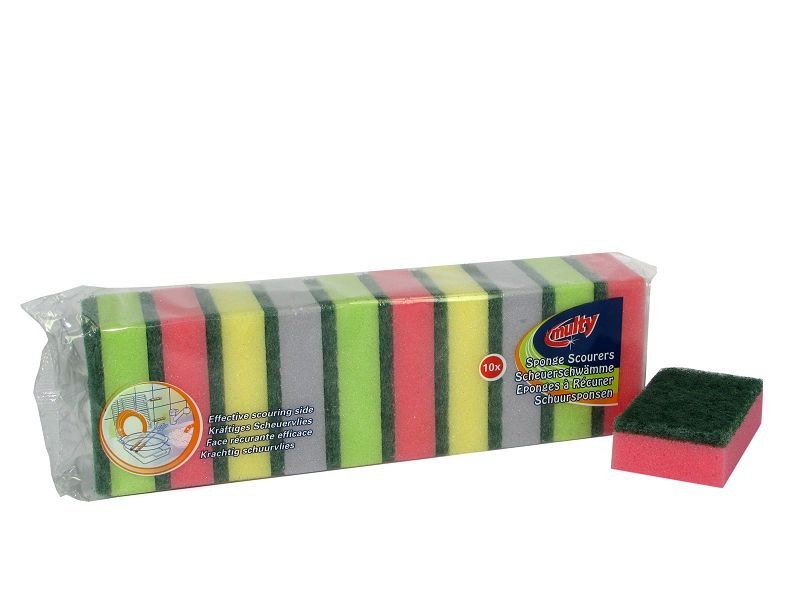 Multy schuursponzen set van 10 Multy schuursponzen set van 10