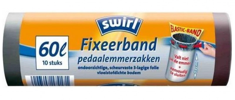 Swirl trekband 60 liter 10 stuks Swirl trekband 60 liter 10 stuks