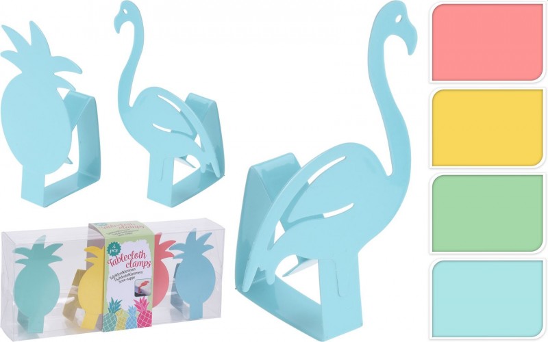 Tafelkleedklem set van 4 metaal Tafelkleedklem set van 4 metaal