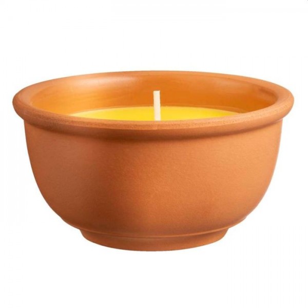 Citronellakaars pot terracotta Citronellakaars pot terracotta
