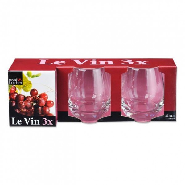 Royal Leerdam drinkglazen 33cl le vin 3-pack