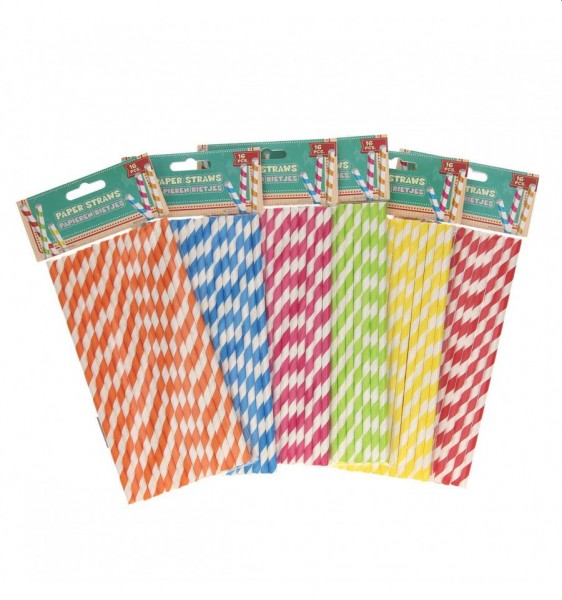 Rietjes papier 16 stuks