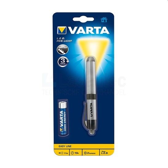 Varta zaklamp zilver penlight