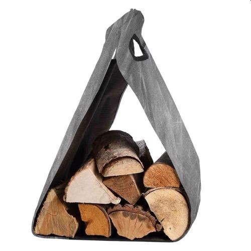 Gewaxte canvas haard houtdrager Gewaxte canvas haard houtdrager