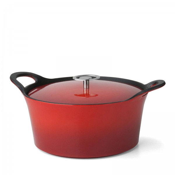 Cuisinox braadpan 25cm gietijzer rood Cuisinox braadpan 25cm gietijzer rood