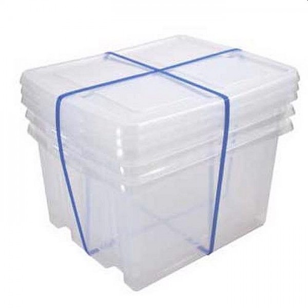 Nesta box 32ltr inclusief deksel 3 stuks Nesta box 32ltr inclusief deksel 3 stuks