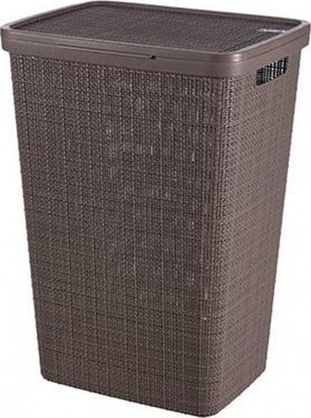 Curver jute wasbox 58 liter peppercorn Curver jute wasbox 58 liter peppercorn